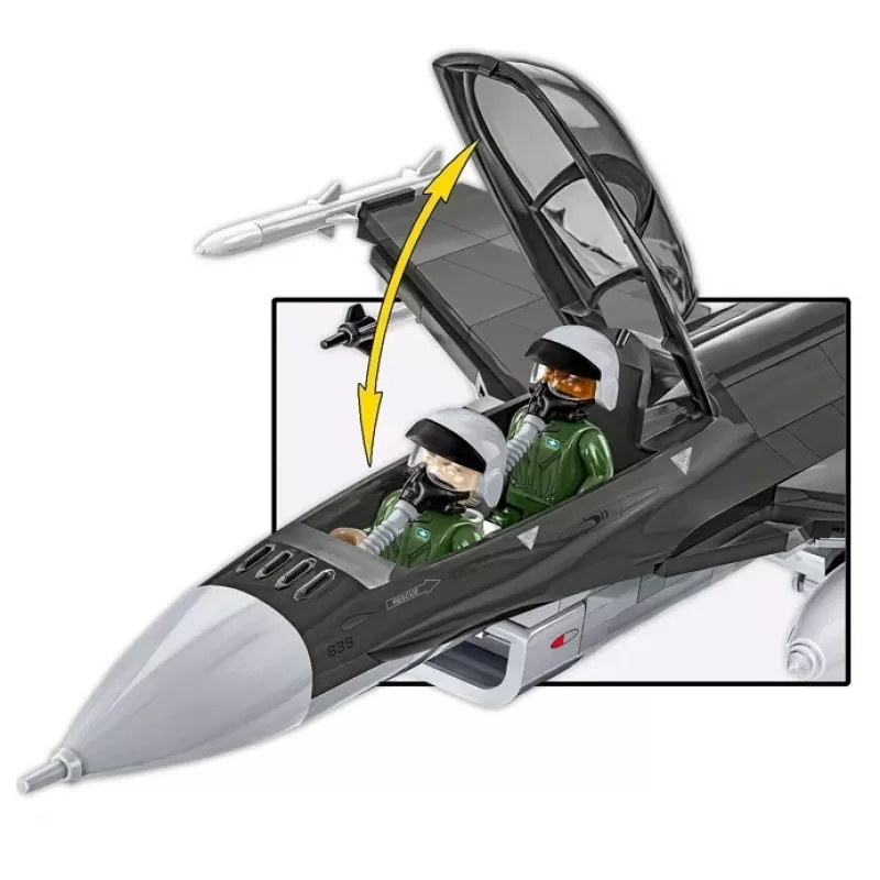 Statybinis rinkinys Cobi F-16D Fighting Falcon, 436 dalių