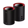 Cudy M3000 2 rinkinys Dviejų juostų (2,4 GHz / 5 GHz) Wi-Fi 6 (802.11ax) Juoda, Raudona 1 Vidinė