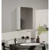Vonios sieninė spintelė Top e shop POLA 1DL BIEL — 400×220×600 mm, 3 lentynos, balta