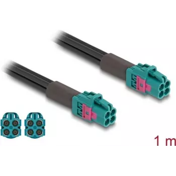 Koaksialinis kabelis DeLOCK 90117 1 m Mini FAKRA Z Aqua