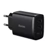 Baseus Compact Quick Charger, 3x USB, 17W (Juoda)