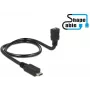 USB laidas DeLOCK 83925 USB 2.0 0,5 m Micro-USB B USB C juodas