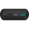 Greito įkrovimo powerbankas 20 000 mAh (juodas, PD, Quick Charge 3.0, Super Charge)