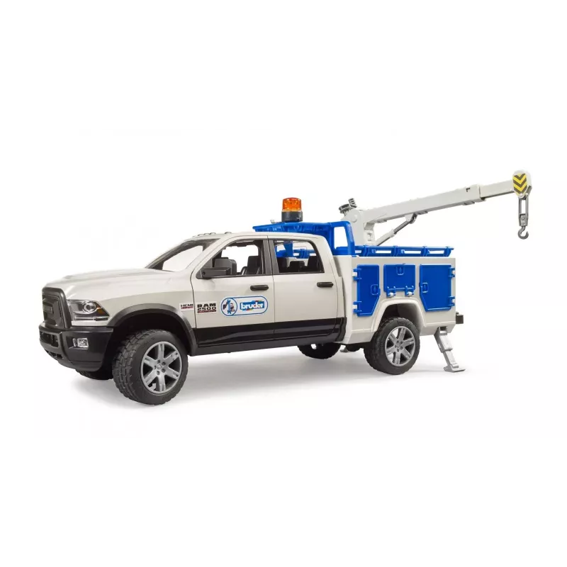 Automobilis Dodge RAM 2500 Service su besisukančiu švyturiu Gaidys BRUDER 02509
