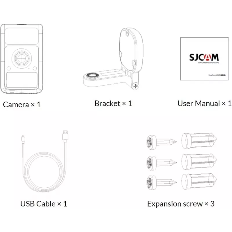 SJCAM S1 White išmanioji stebėjimo kamera