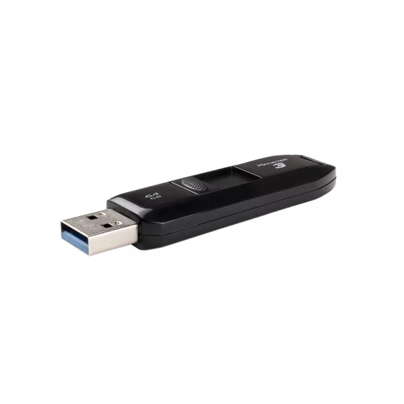 USB atmintukas PATRIOT Xporter 64GB USB Type-A 3.2 Gen 1 (slankiojantis, juodas, 80 MB/s)