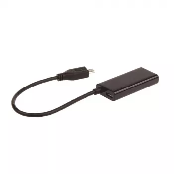 Adapteris MHL (M) → HDMI (F) + USB Micro-B (BF) (11 PIN) 16 cm