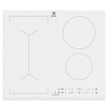 Elektrolux LIV63431BW balta įmontuojama 59 cm indukcinė kaitlentė, 4 zonos