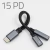 Adapteris 2w1 USB-C į USB-C ir 3,5 mm lizdas PD 15W