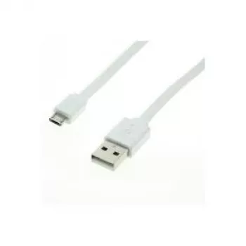 ROLINE USB 2.0 laidas – USB A (vyriškas) į Micro-USB B (vyriškas), 1 m, baltas (11.02.8761)