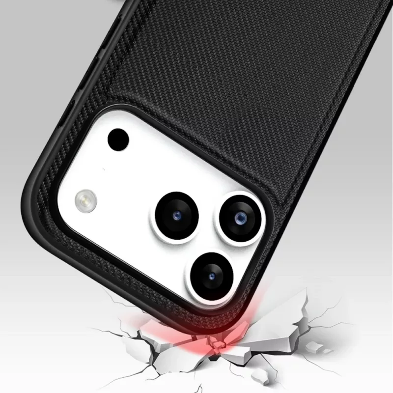 Nevox StyleShell NYLO 2528 dėklas, skirtas iPhone 17 Pro, juodas