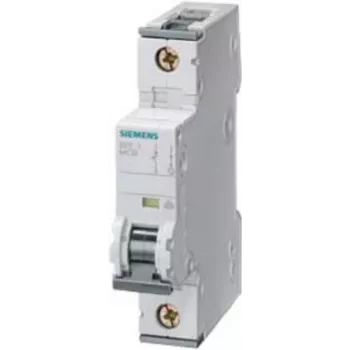 Siemens 5SY4106-6 miniatiūrinis automatinis jungiklis 6 A 1 polius B charakteristika