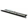 Patch Panel Extralink CAT6 UTP 0,5U 24 prievadai