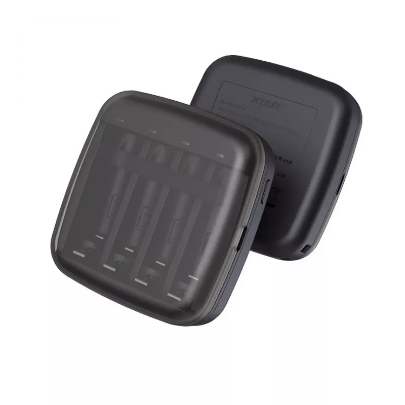 Įkroviklis XTAR BC4 AA/AAA NiMH ir Li-ion, 4 lizdai, DC/USB įvadas, juodas