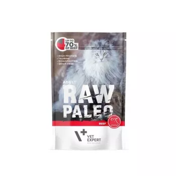 RAW PALEO Adult Cat Beef - šlapias ėdalas katėms - 100 g