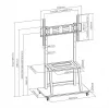 Sieninis laikiklis SBOX FS-1035 ekranams 37–100 kg, plokštė 800×600 mm