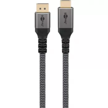 Goobay 65270 vaizdo kabelis adapteris 3 m DisplayPort → HDMI, pilka
