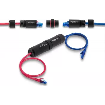 Tinklo kabelis Delock RJ45 jungtis prie Cat.6 su M16 sriegiu 90780