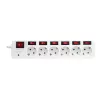 Prailginimo laidas LogiLink LPS250 1,5 m 6 AC lizdų Baltas