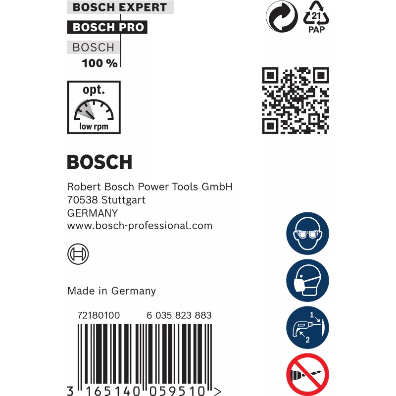 Bosch montažiniai grąžtai, 600 mm