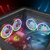 Ventiliatorius Thermaltake SWAFAN 14 RGB 14 cm Juodas 500-2000 RPM