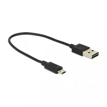 USB laidas DeLOCK 84804 USB 2.0 0,2 m USB A Micro-USB B juodas