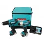 Makita CLX224A Įrankių dėžė su baterijomis 12V MAX; 2 x 2,0 Ah