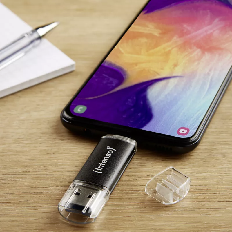 Intenso Twist Line 64GB USB 3.2 atmintinė su USB-A ir USB-C jungtimis