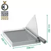Leitz Precision Home Office popieriaus pjaustyklė A4, 10 lapų, rankinis spaustuvas, nerūdijantis plienas, A4, 80 g/m², antracitas