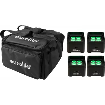 LED trusslight EUROLITE TL-4 4x su minkštu krepšiu, kompaktiškas scenos/klubo apšvietimo įrenginys