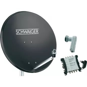 Palydovinė sistema SCHWAIGER SPI9961SET6 8 dalyviams, antracitinė