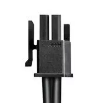CableMod Basics Universal 12V 2x6 kabelis, 90° jungtis, 16 kontaktų į 16 kontaktų - juoda, 60 cm, var. A