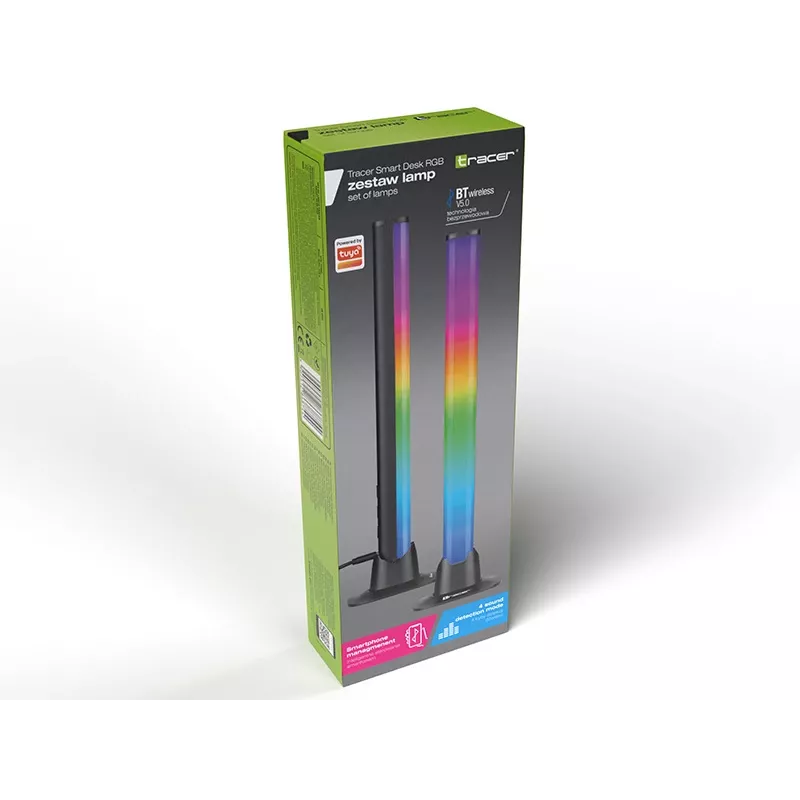 Tracer Smart Desk – LED stalinė lempa su RGB apšvietimu (2 vnt. pakuotė)