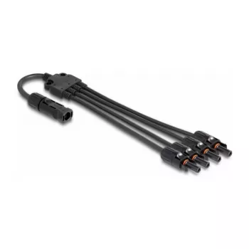 Kabelio šakotuvas DeLOCK DL4 Solar Splitter Cable 1 x kištukas į 4 x lizdai 50 cm juodas
