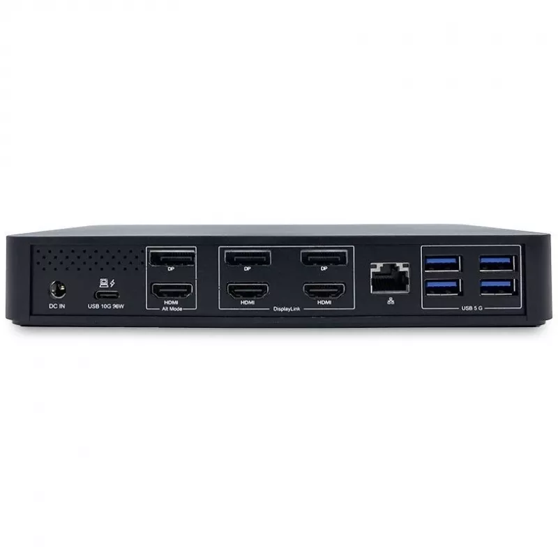 TERRA 1480375 USB 3.2 Gen 1 Type-C dokas / prievadų replikatorius, juodas