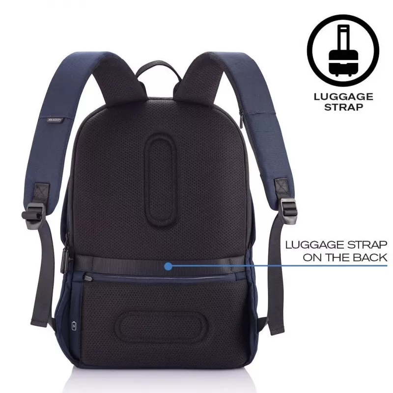 Kuprinė XDDESIGN Bobby Soft su 15,6 col. nešiojamojo kompiuterio skyriumi, 16 L, tamsiai mėlyna, PET