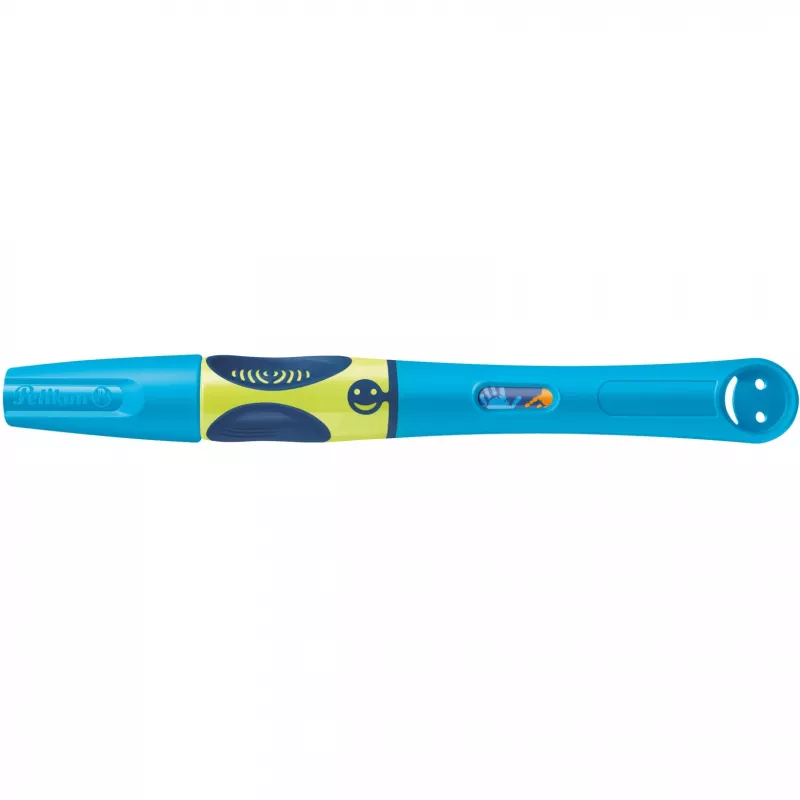 Pelikan griffix® Automatinis rašiklis dešiniarankiams - Neon Fresh Blue - mėlynas - kasečių sistema - mėlynas - plastikas - nerūdijantis plienas - dešiniarankiams (820363)