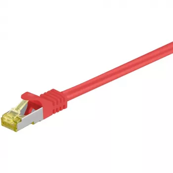 RJ45 jungiamasis laidas Goobay CAT 6A S/FTP 500 MHz 2 m raudonas