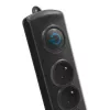 Qoltec 50112 apsauginis įtampos filtras 6 lizdai 230V 3m juodas