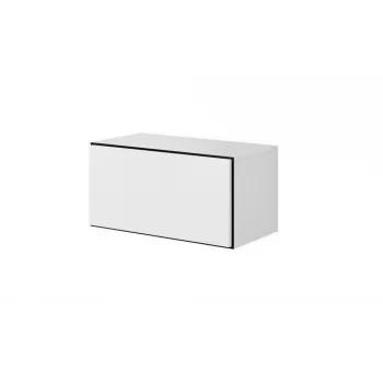 Spintelė laikymui cama meble ROCO RO3, pastatoma prie sienos, 75×37×39 cm, balta/juoda/balta