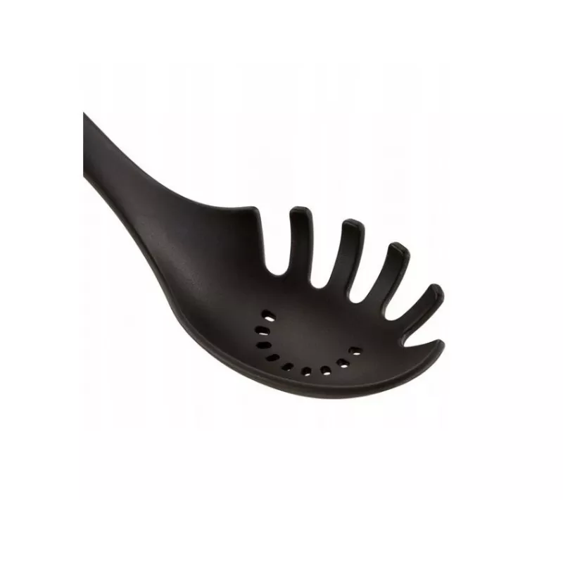 Tefal K20602 Makaronų šaukštas, silikoninis, atsparus karščiui iki 220 °C, juodas, TPR rankena