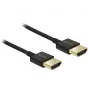 DeLOCK Slim Premium HDMI laidas, 2,0 m, triguba izoliacija, juodas (84773)