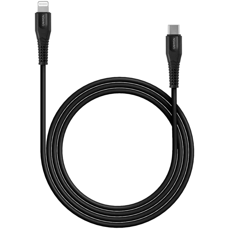 CANYON laidas MFI-4 USB Type-C į Lightning 1,2 m Juodas