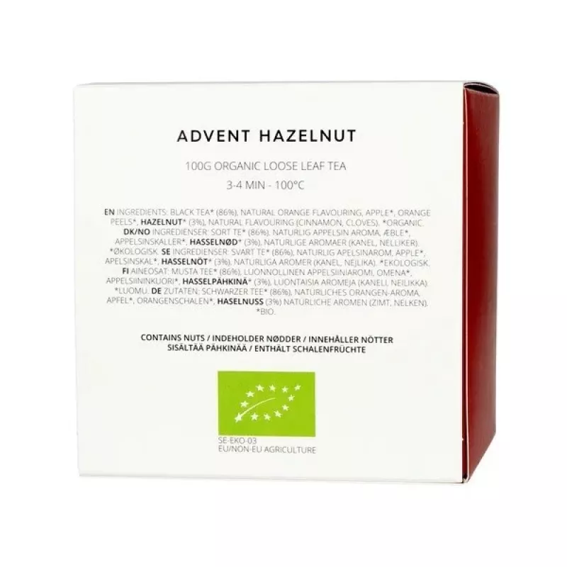 Birios juodosios arbatos Advent Hazelnut 100g - Teministeriet