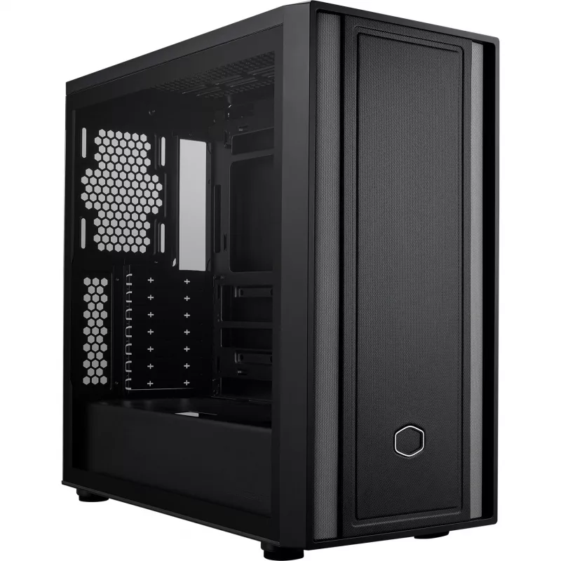 Cooler Master MasterBox 600 Lite PC korpusas, MIDI-Tower, E-ATX, grūdintas stiklas - juodas