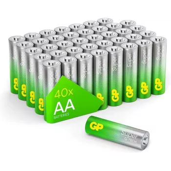 Šarminės AA baterijos GP Long Lasting Power 1,5 V, pakuotė po 20 vnt.