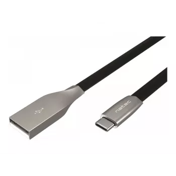 NATEC Prati USB-C/A 2.0 laidas 1m juodas metalinis