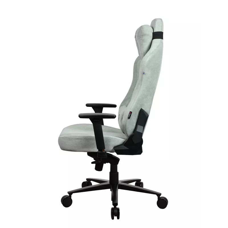 Žaidimų kėdė Arozzi Vernazza SoftFabric Pearl Green – ergonominė sėdynė su minkštu audiniu