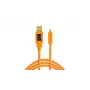 Tether Tools CU8015-ORANGE USB laidas 4,6 m USB A – Mini-USB B USB 2.0 Oranžinis