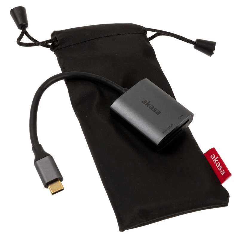 Card Reader Akasa AK-CR-10BK USB 3.2 Gen 2 Type-C SD/MicroSD